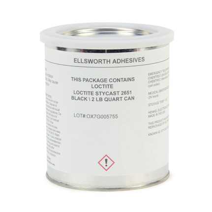 漢高樂(lè )泰 STYCAST 2651 環(huán)氧密封膠 黑色 1夸脫罐裝