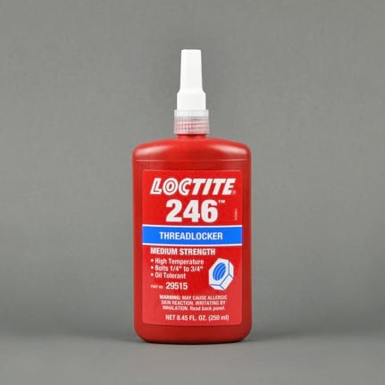 漢高樂(lè )泰 246 Threadlocker 厭氧膠 藍色 250毫升 瓶裝